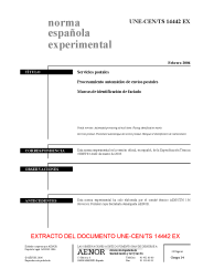 UNE-CEN/TS 14442:2006 EX (R2019)