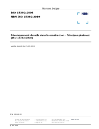 NBN ISO 15392:2019