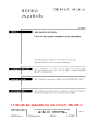 UNE-EN 62271-100:2011/A1:2014