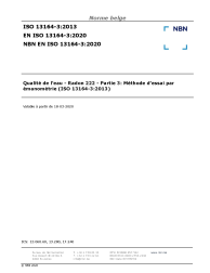 NBN EN ISO 13164-3:2020