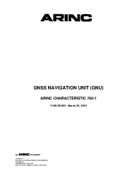ARINC Characteristic 760-1:2000