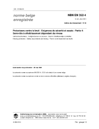 NBN EN 352-4:2001