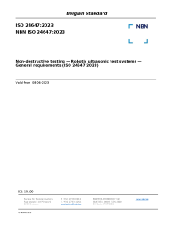 NBN ISO 24647:2023