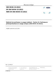 NBN EN ISO 8536-15:2022
