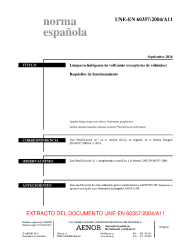 UNE-EN 60357:2004/A11:2016