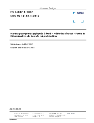 NBN EN 14187-1:2017