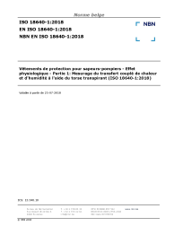 NBN EN ISO 18640-1:2018