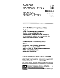 IEC TS 61000-5-4:1996