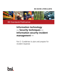 BS ISO/IEC 27035-2:2016