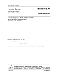 NBN EN 71-2+A1:2014