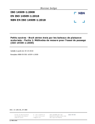 NBN EN ISO 14509-1:2018