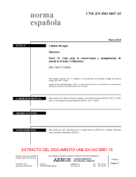 UNE-EN ISO 5667-15:2010