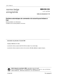 NBN EN 230:2005