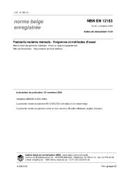 NBN EN 12183:2006