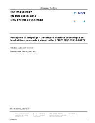 NBN EN ISO 25110:2018