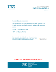UNE-EN ISO 14713-3:2017