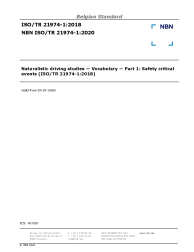 NBN ISO/TR 21974-1:2020