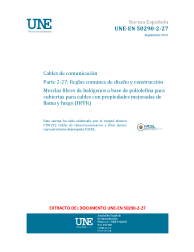 UNE-EN 50290-2-27:2021