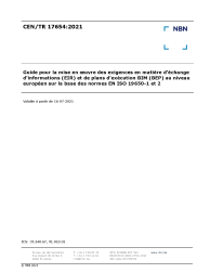 CEN/TR 17654:2021