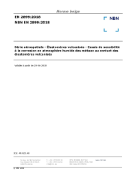 NBN EN 2899:2018