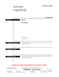 UNE-EN 15532:2009 (R2018)