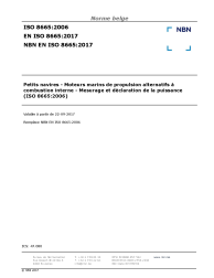 NBN EN ISO 8665:2017
