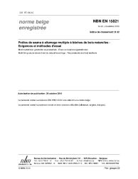 NBN EN 15821:2010