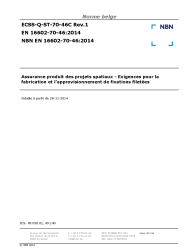NBN EN 16602-70-46:2014