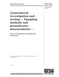 BS EN ISO 22475-1:2006