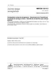 NBN EN 15414-3:2011