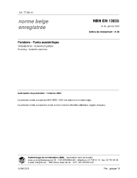 NBN EN 13835:2003