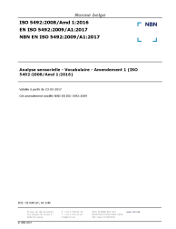 NBN EN ISO 5492:2009/A1:2017