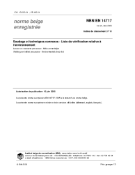 NBN EN 14717:2006