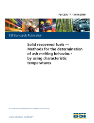 PD CEN/TR 15404:2010