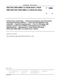 NBN ISO/IEC/IEEE 8802-11:2018/A1:2021
