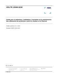 CEN/TR 14560:2018