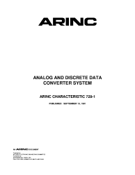 ARINC Characteristic 729-1:1981