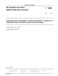 NBN EN 228:2012+A1:2017