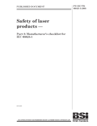 PD IEC/TR 60825-5:2003