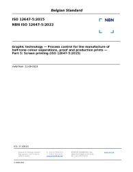 NBN ISO 12647-5:2023