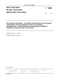 NBN EN ISO 17142:2016