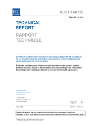 IEC TR 60725:2012