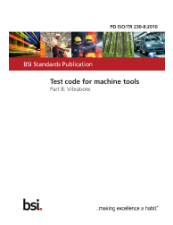 PD ISO/TR 230-8:2010