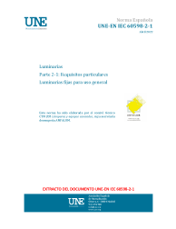 UNE-EN IEC 60598-2-1:2022