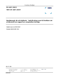 NBN EN 687:2019