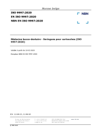 NBN EN ISO 9997:2020