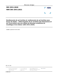 NBN ISO 2551:2021