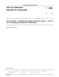 NBN ISO/TR 23786:2020