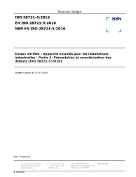 NBN EN ISO 28721-5:2016