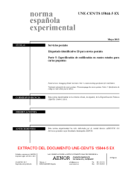 UNE-CEN/TS 15844-5:2013 EX (R2020)